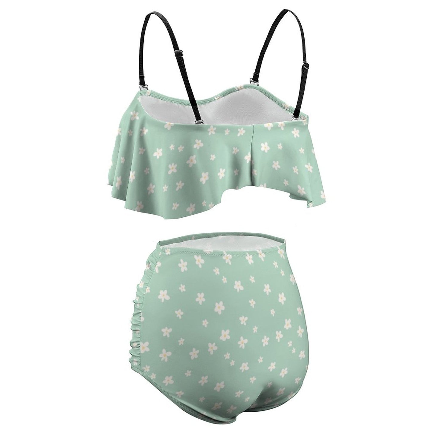 2-Piece Ruffle Tankini Swimsuit BK2080 (All-Over Printing)