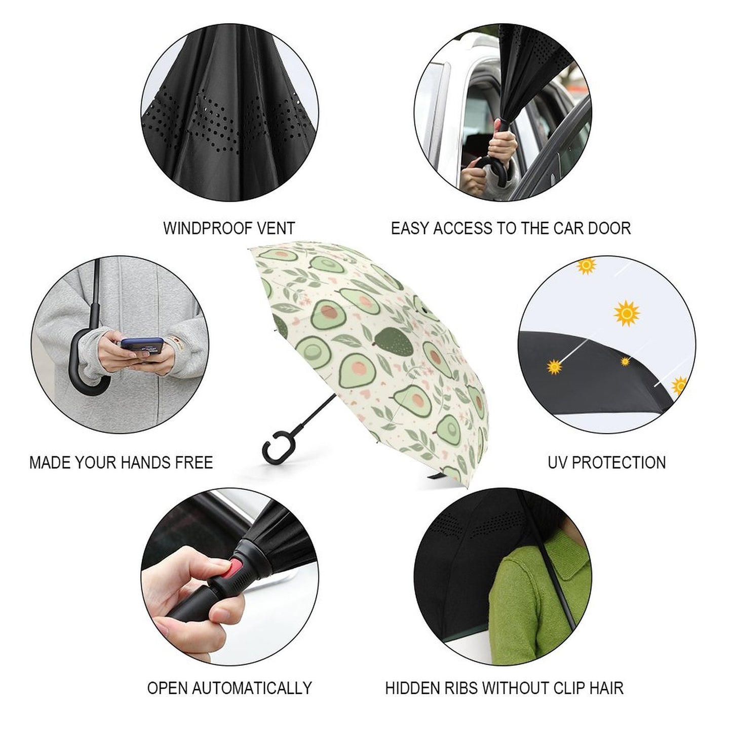 Car Reverse Umbrella
