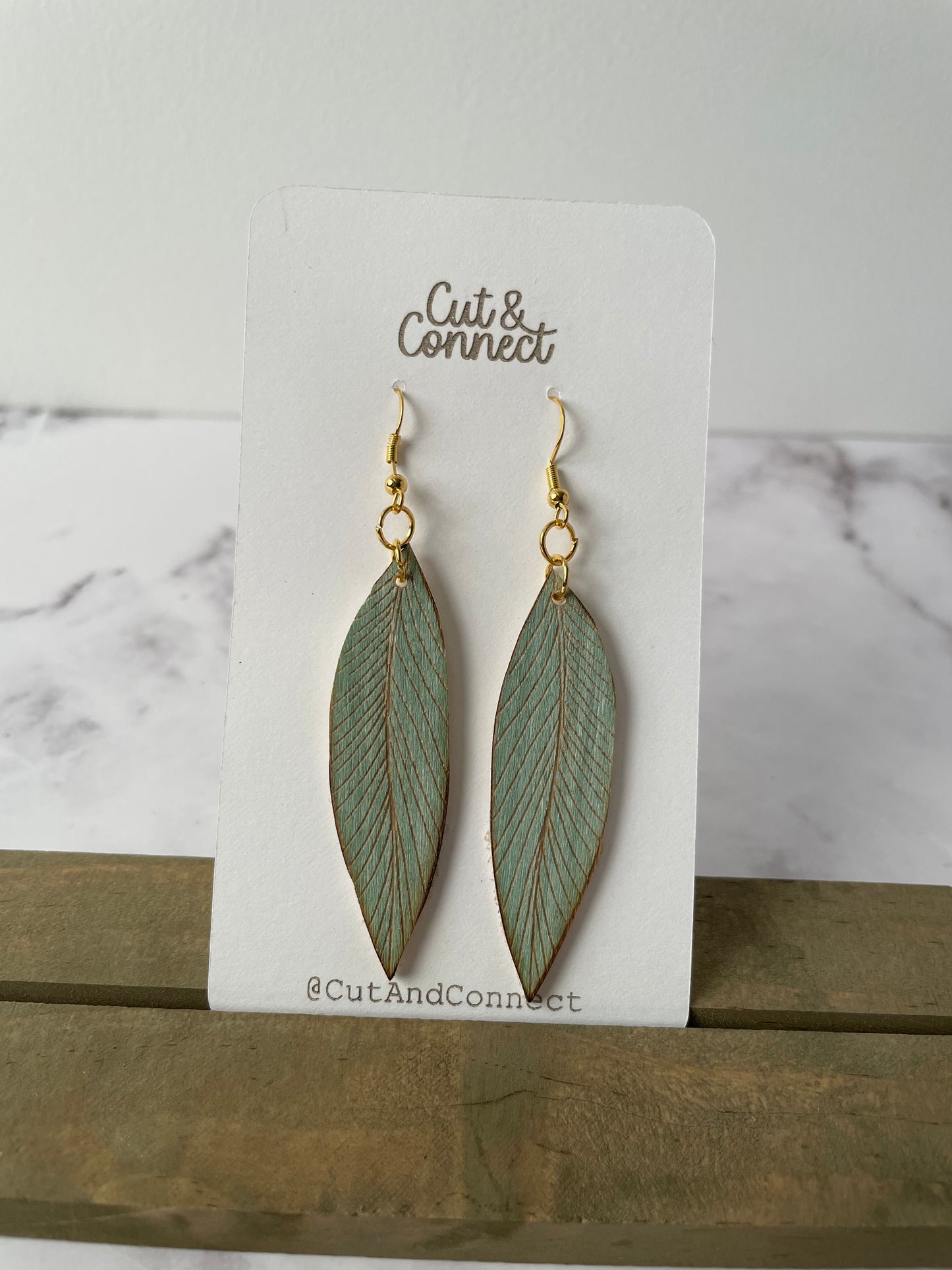 Earring- coral large