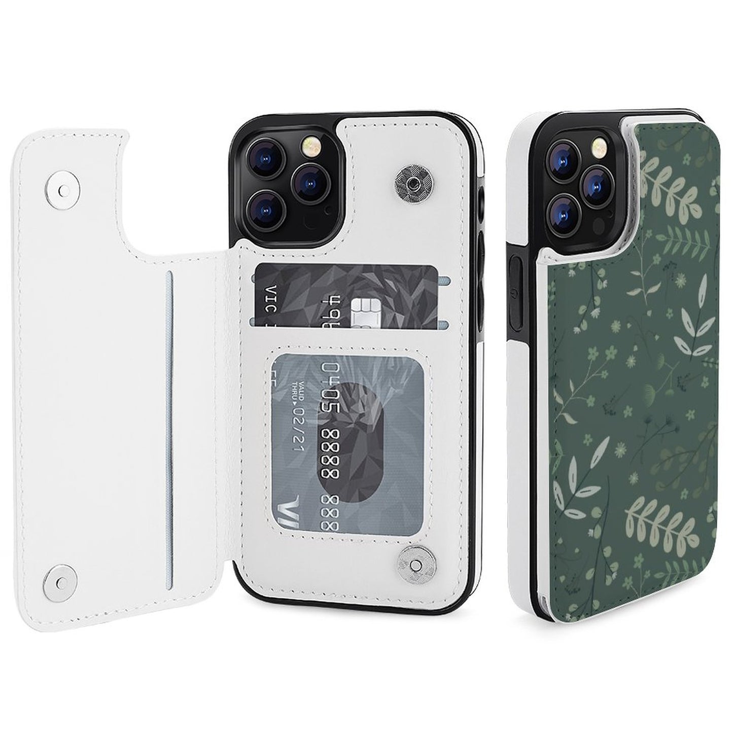 iPhone 12 Series Flip Case | Whispering Greens – Forest