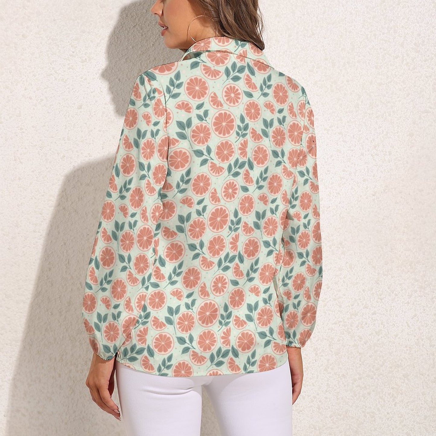 Casual Long Sleeve Vintage Tour Shirt - Ruby Darling