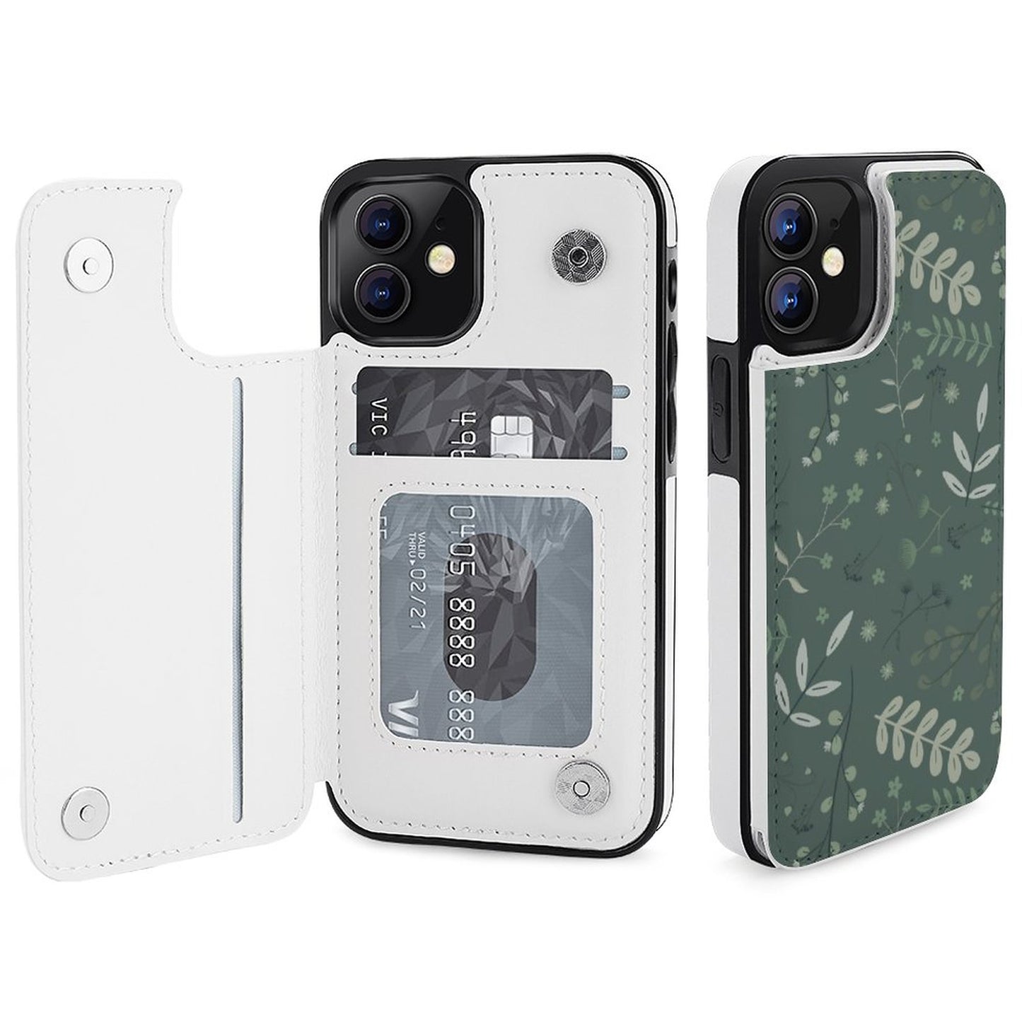 iPhone 12 Series Flip Case | Whispering Greens – Forest