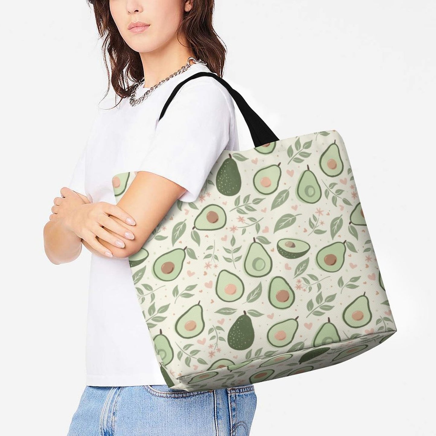 Large One Shoulder Shopping Bag (All-Over Printing)