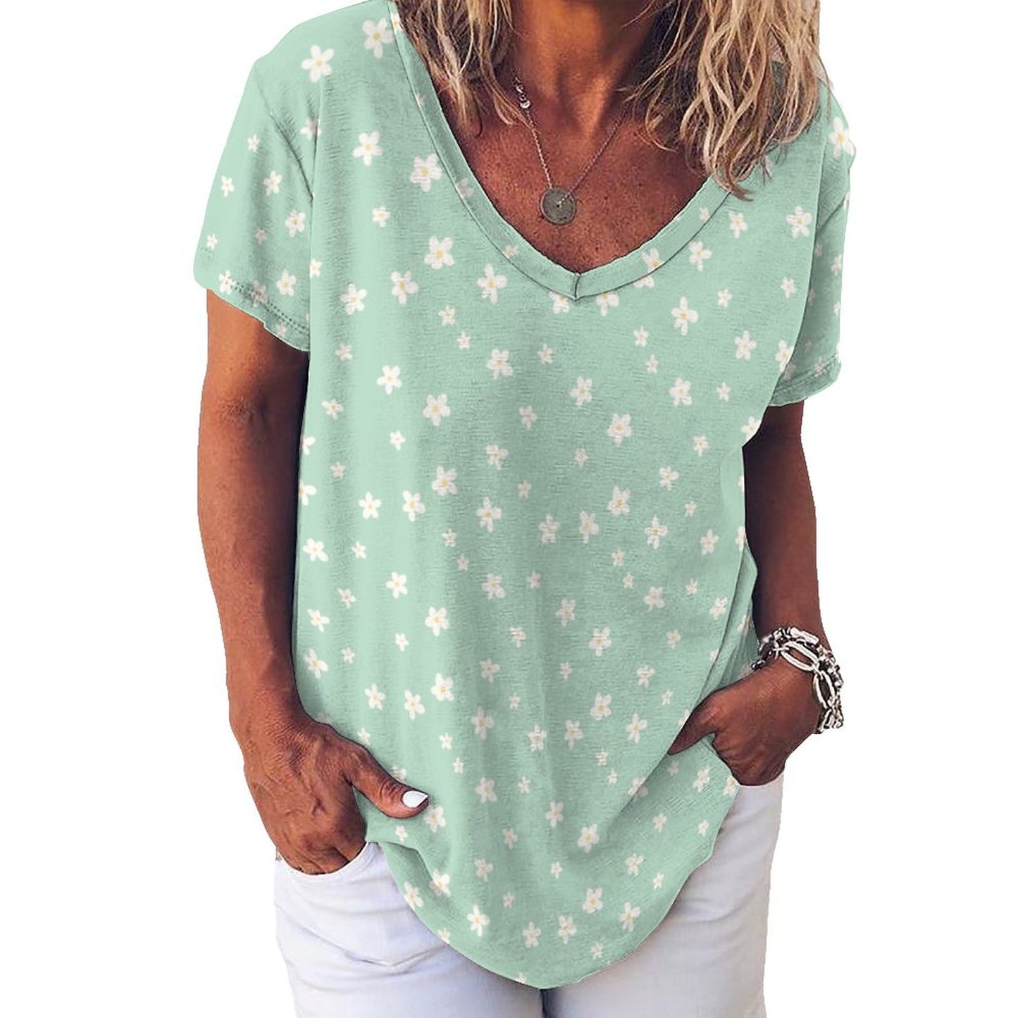 Custom Short Sleeve T-Shirts NZ109-Multi-Image Printed Tees