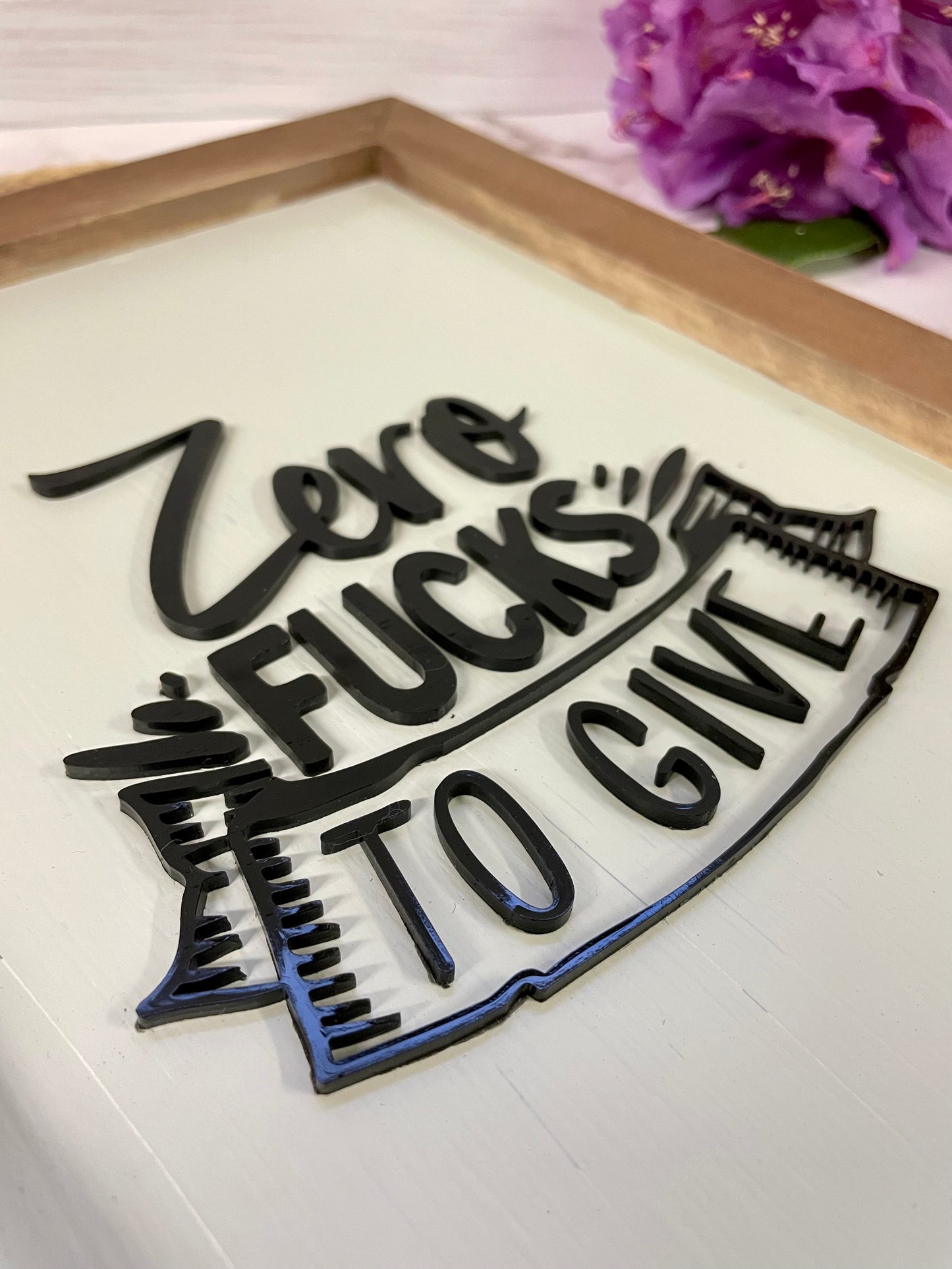 Zero fucks to give wall art