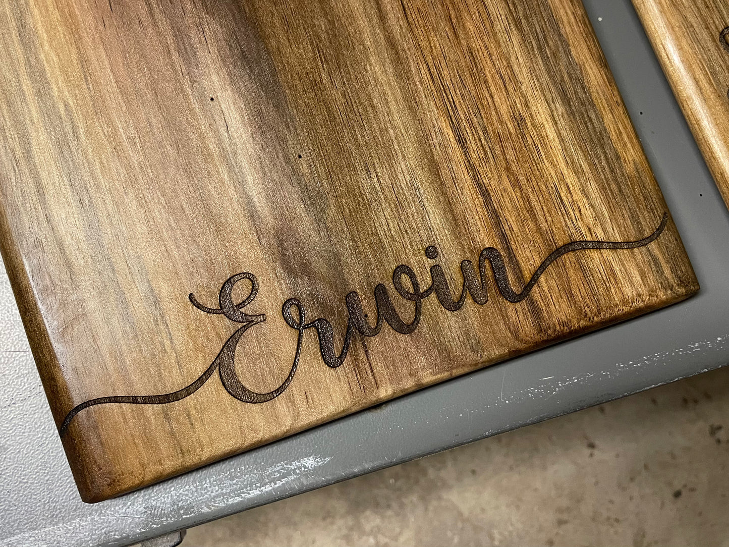 Personalized Walnut Family Charcuterie Board - Last Name & ‘Est’ Option
