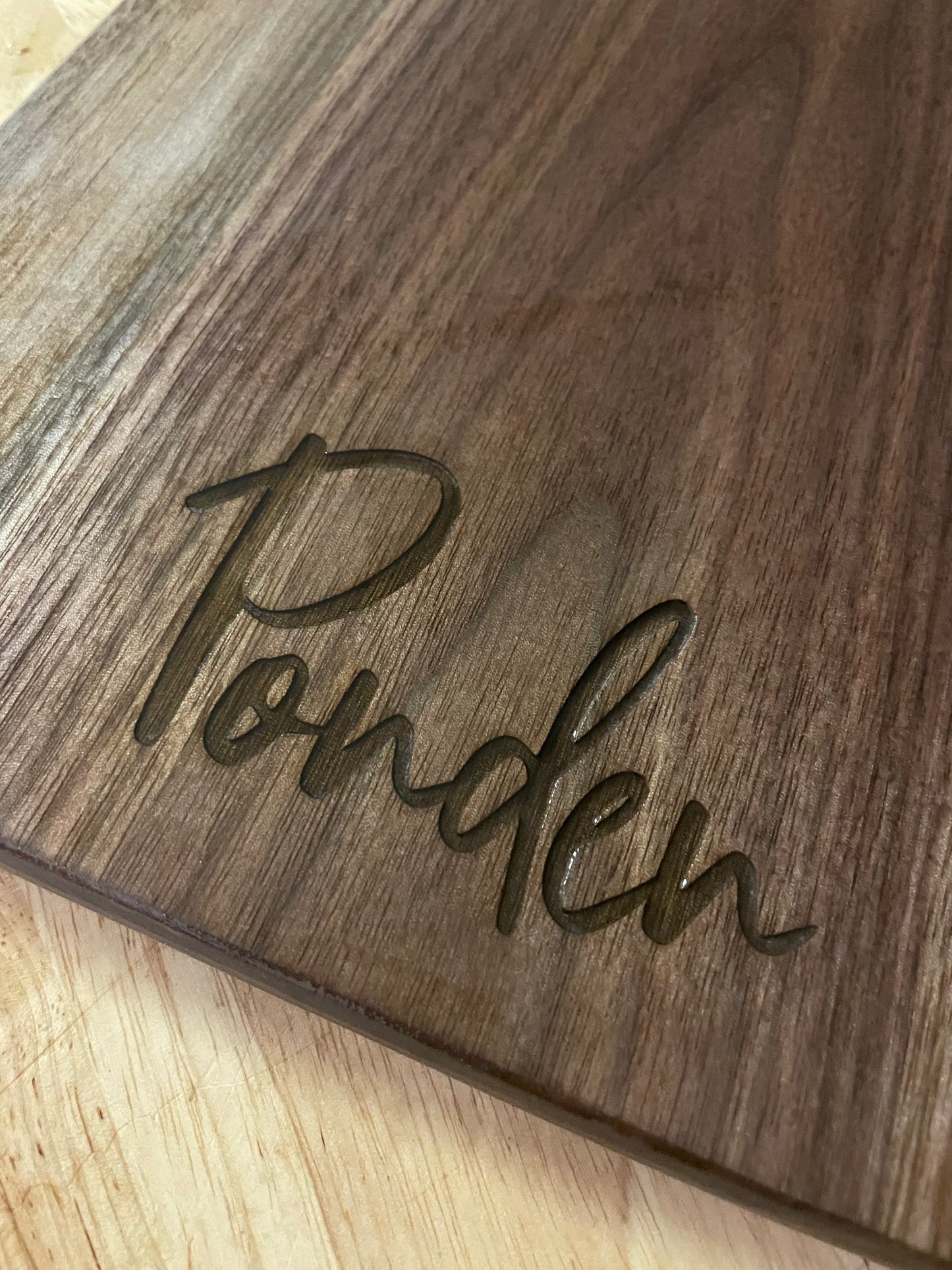 Custom charcuterie board