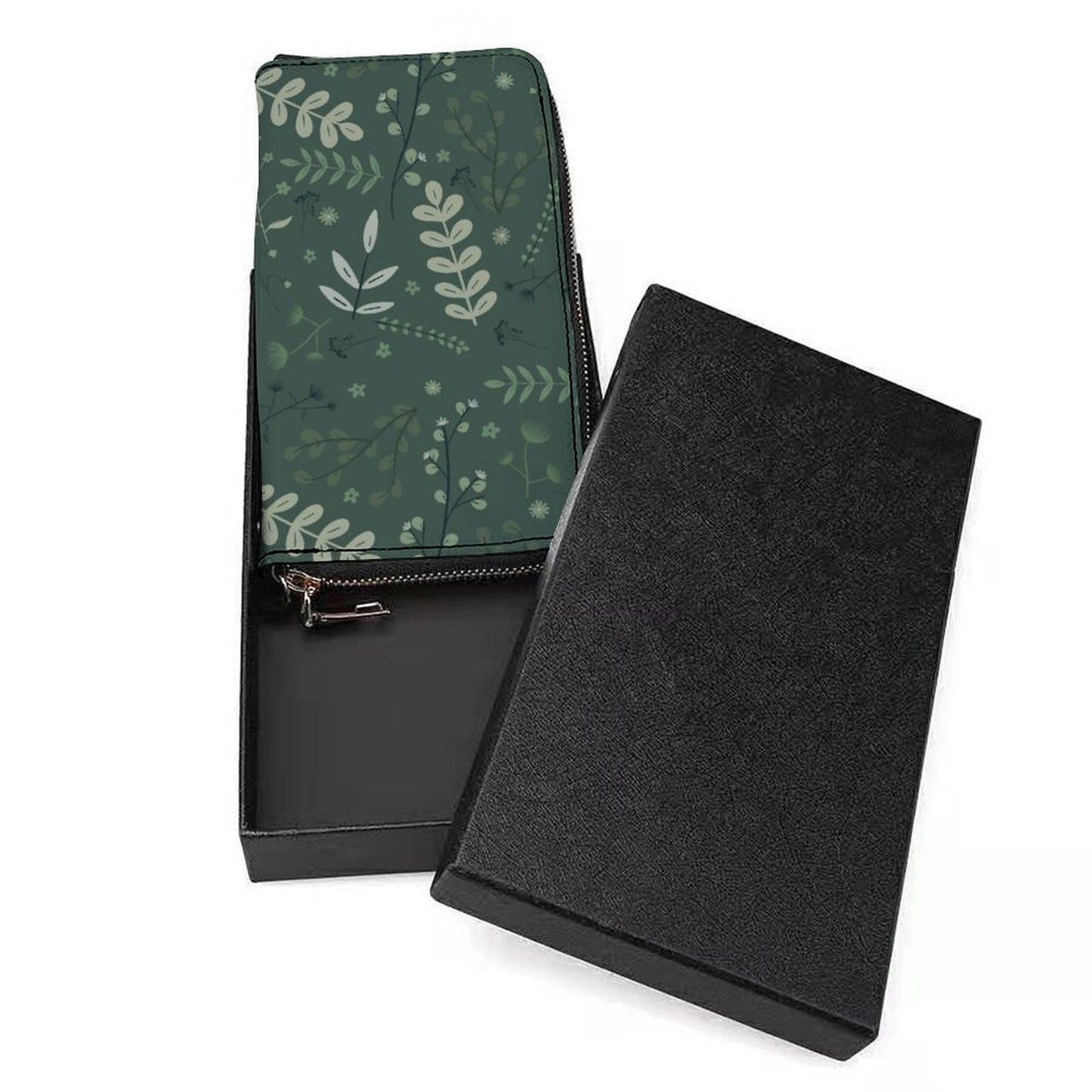Vertical Wristlet Wallet | Whispering Greens – Forest