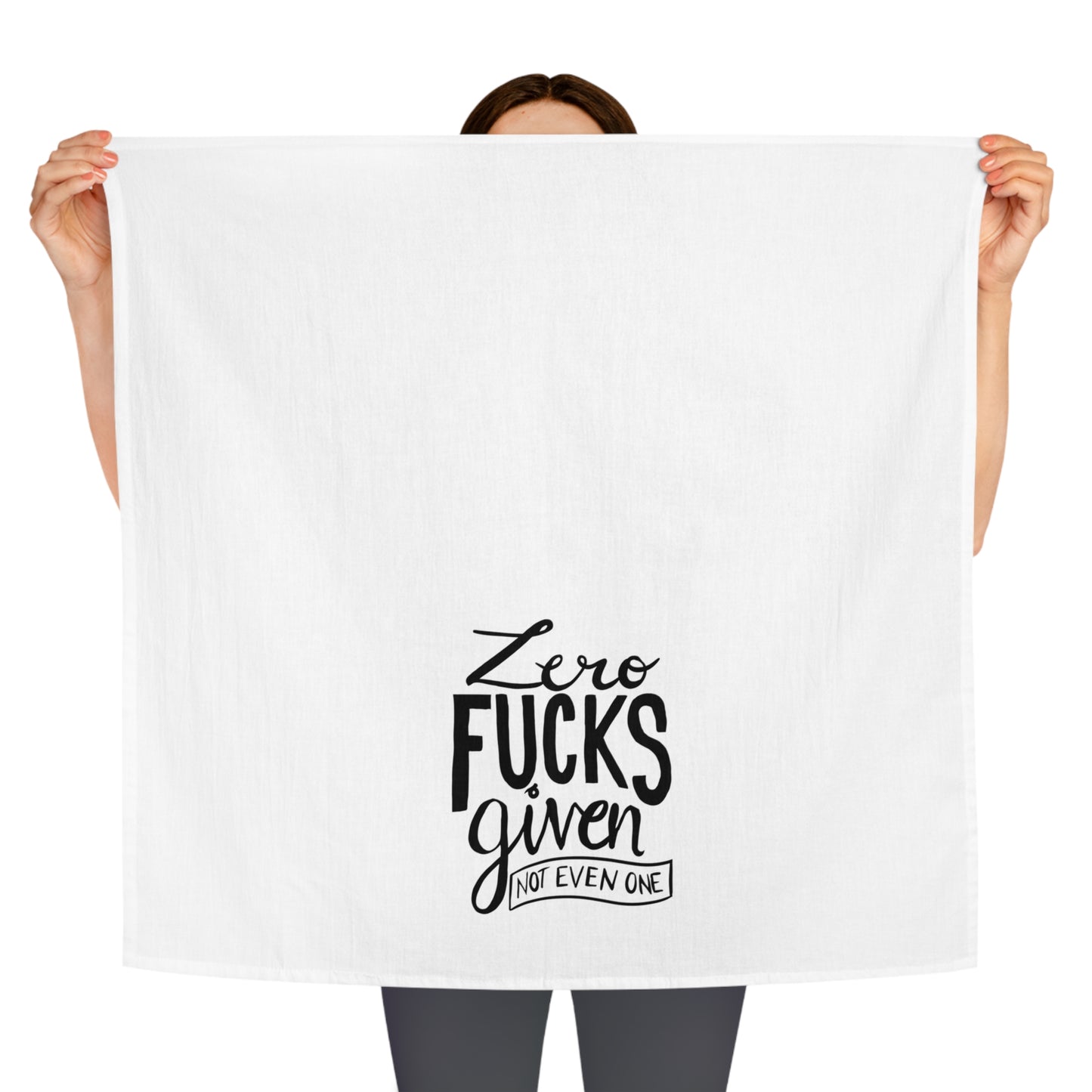 Zero F**ks Given Kitchen Tea Towel - Fun & Sassy Home Decor