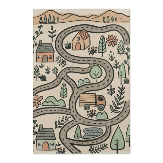 Cozy Landscape Area Rug - Farmhouse Decor for Home