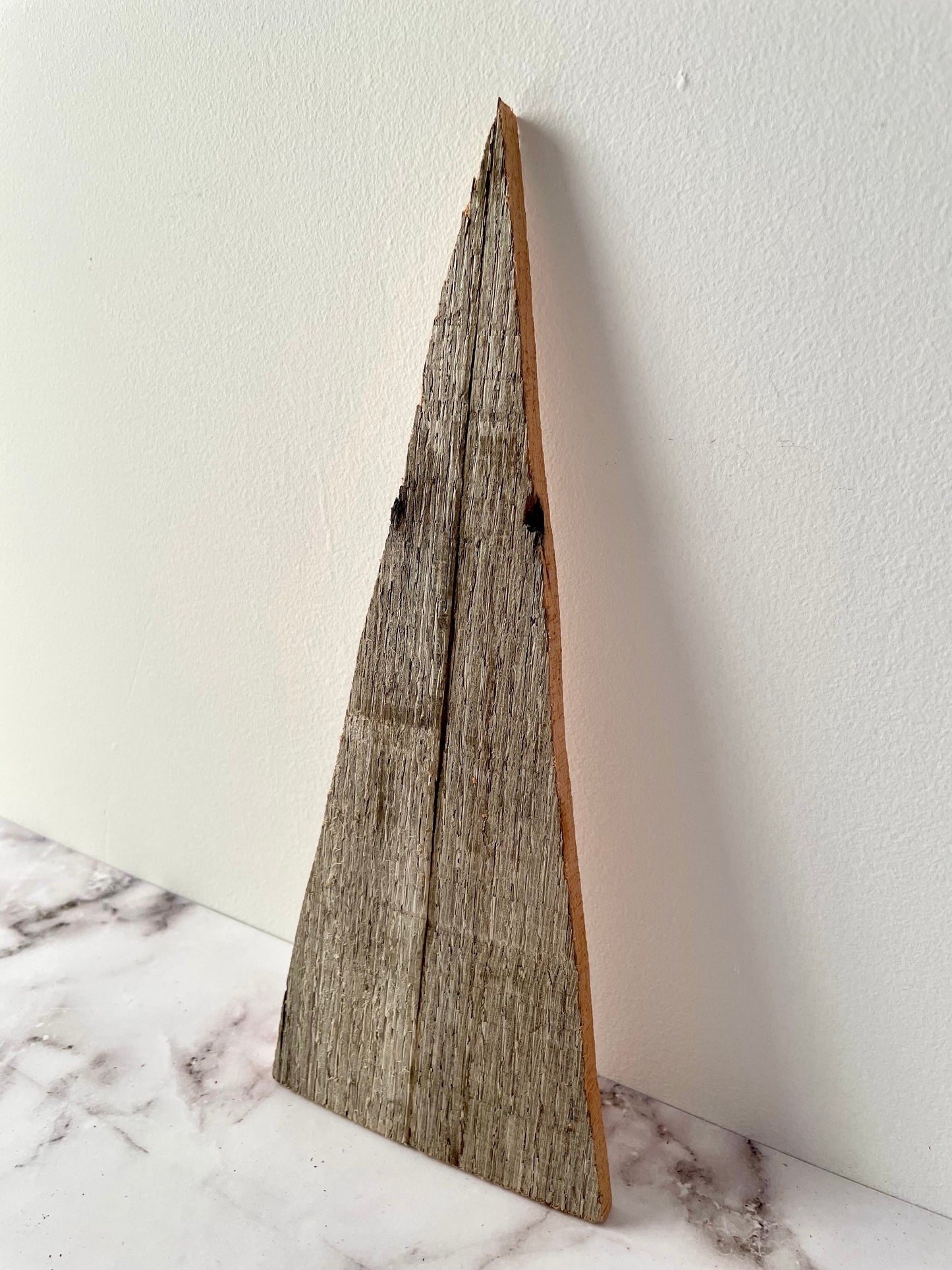 Rustic barn wood Christmas tree