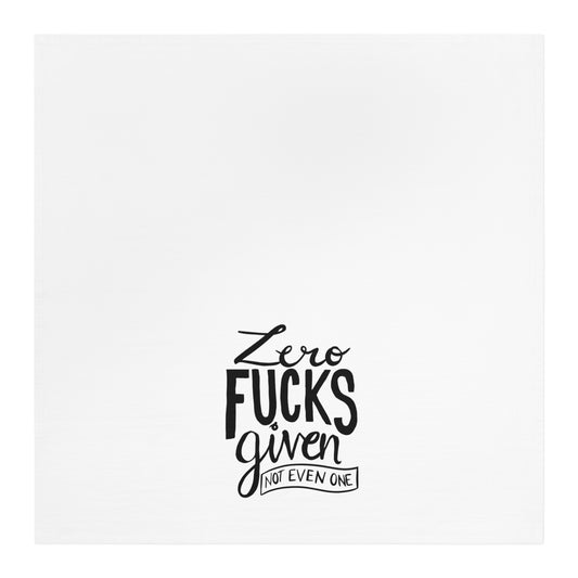 Zero F**ks Given Kitchen Tea Towel - Fun & Sassy Home Decor
