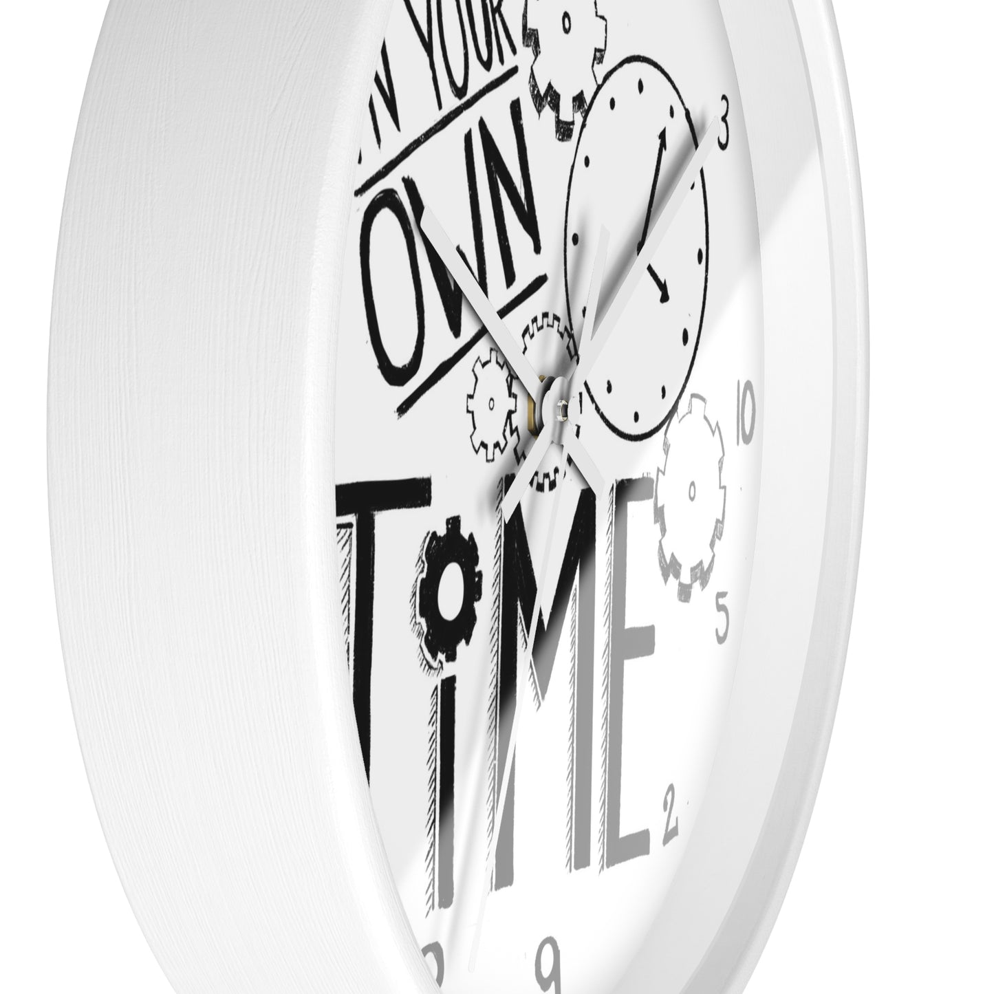 Inspirational Wall Clock - 'In Your Own Time' - Perfect for Home or Office Decor