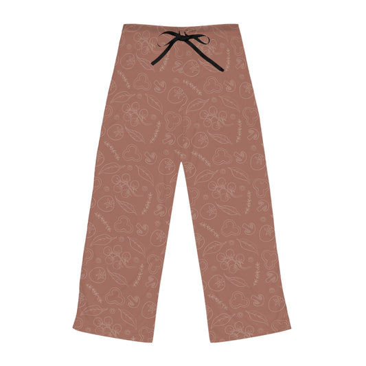 Cozy modern pizza pattern Women's Pajama Pants for Relaxation & Sleep