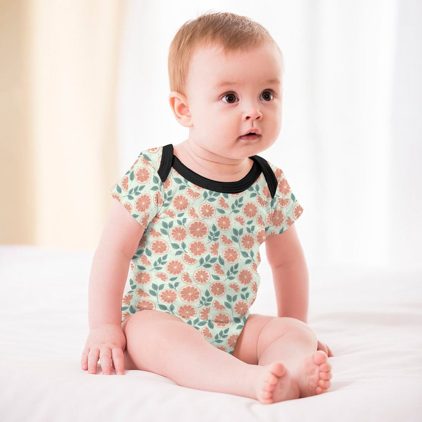 Short Sleeve Baby Romper - Ruby Darling