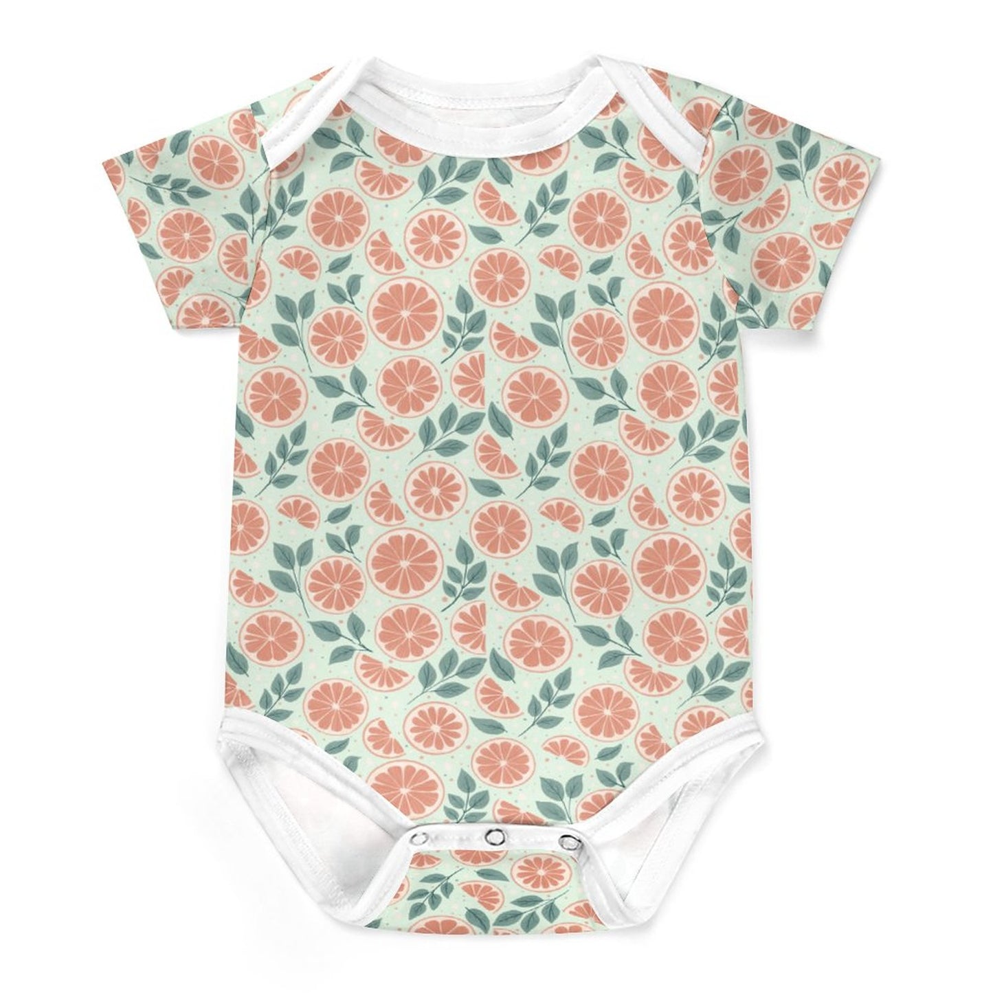 Short Sleeve Baby Romper - Ruby Darling