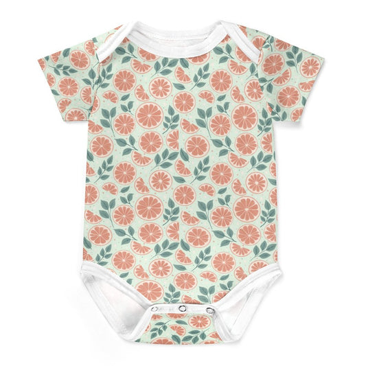 Short Sleeve Baby Romper - Ruby Darling