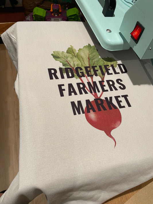45 shirts Cream Ridgefield farmers market shirts 50% deposit