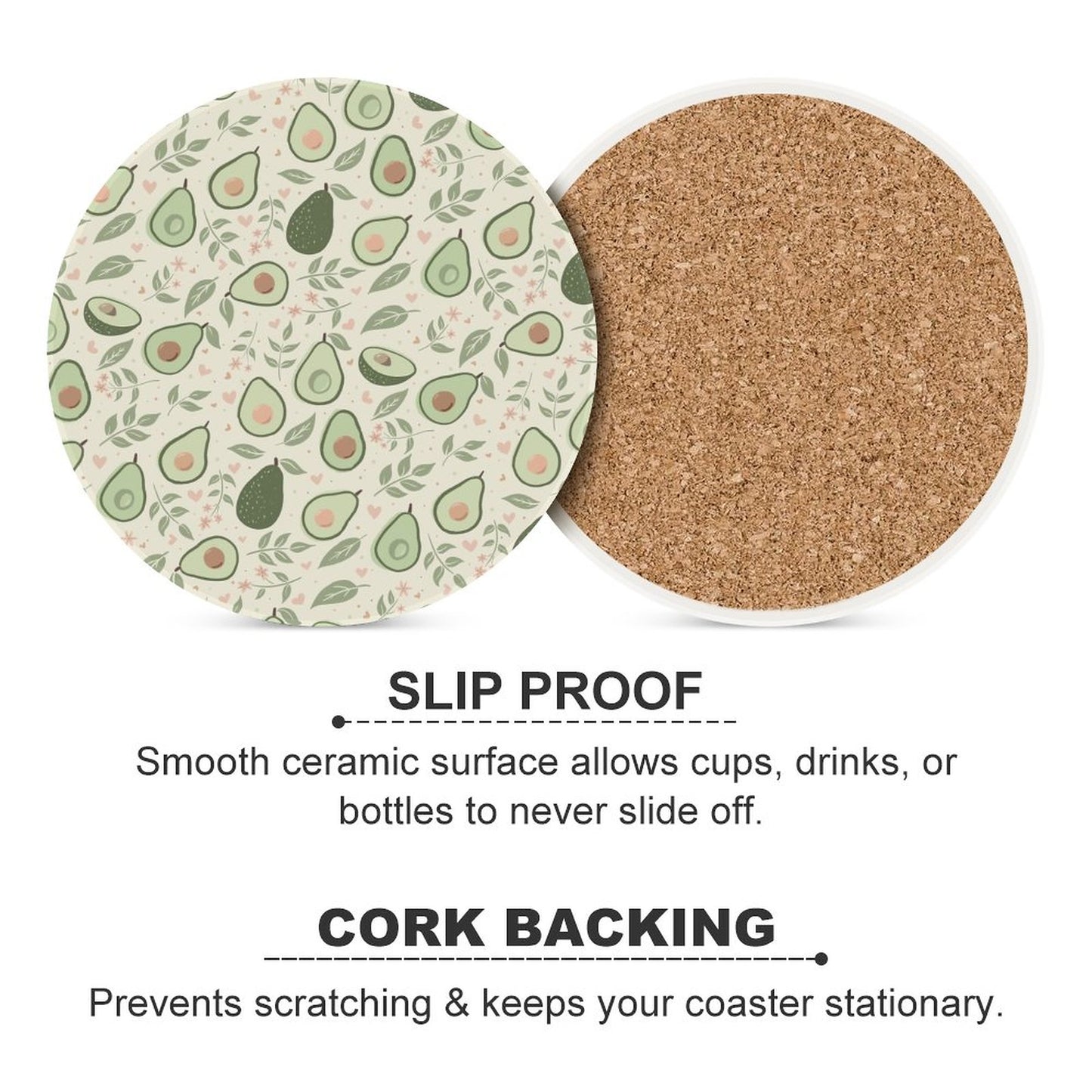 Round Ceramic Coaster