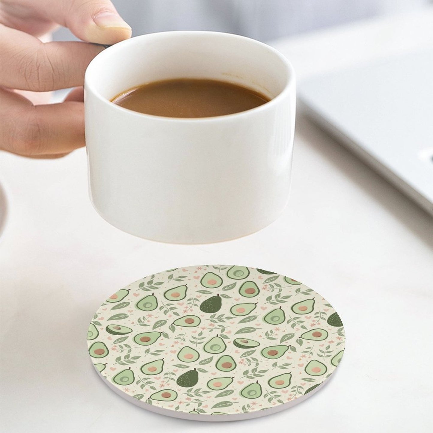 Round Ceramic Coaster