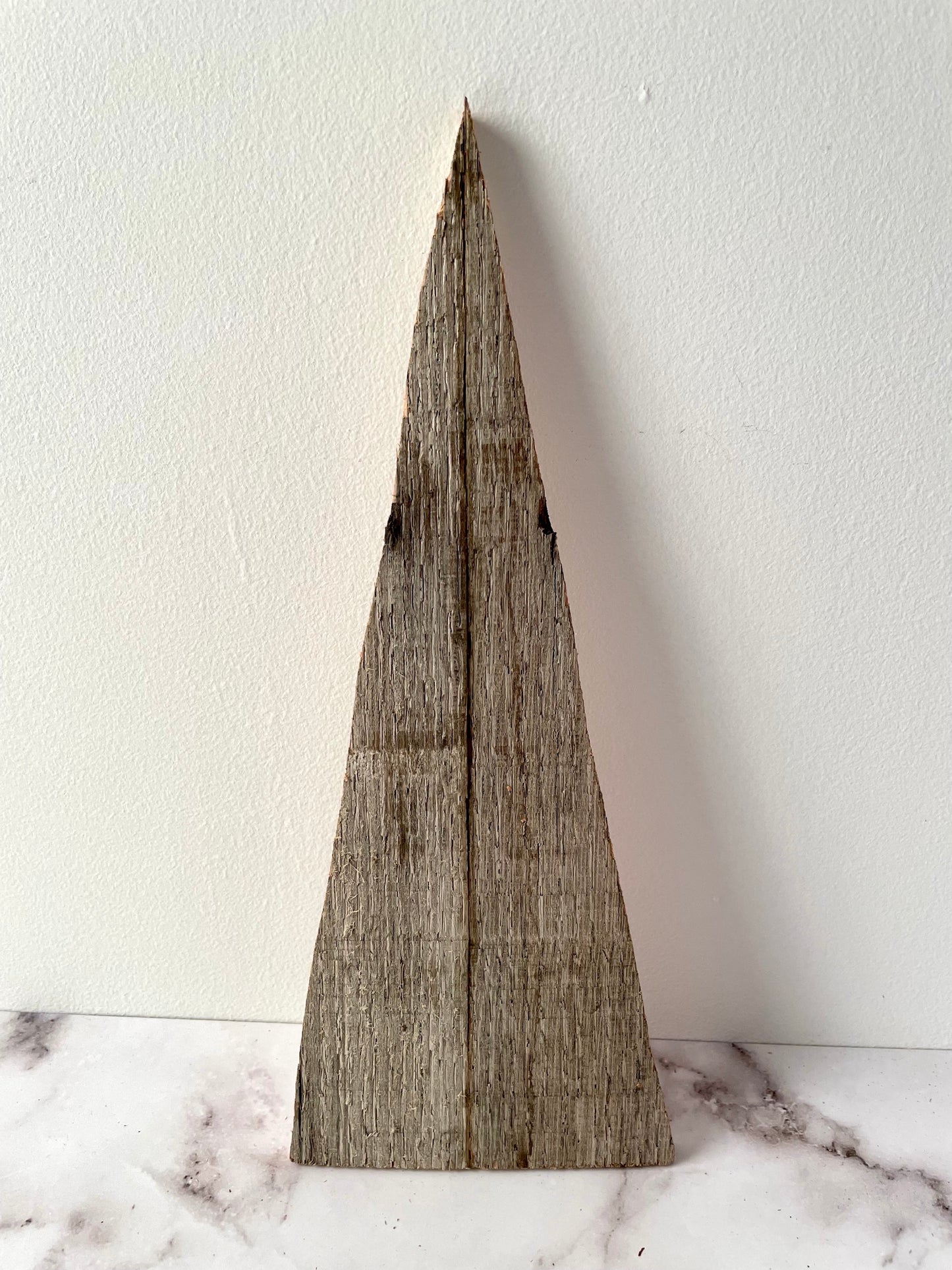 Rustic barn wood Christmas tree