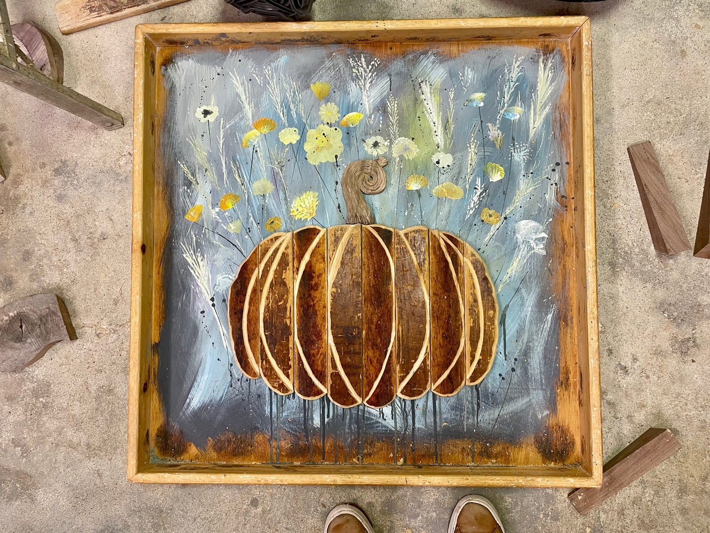 30x30 fall pumpkin