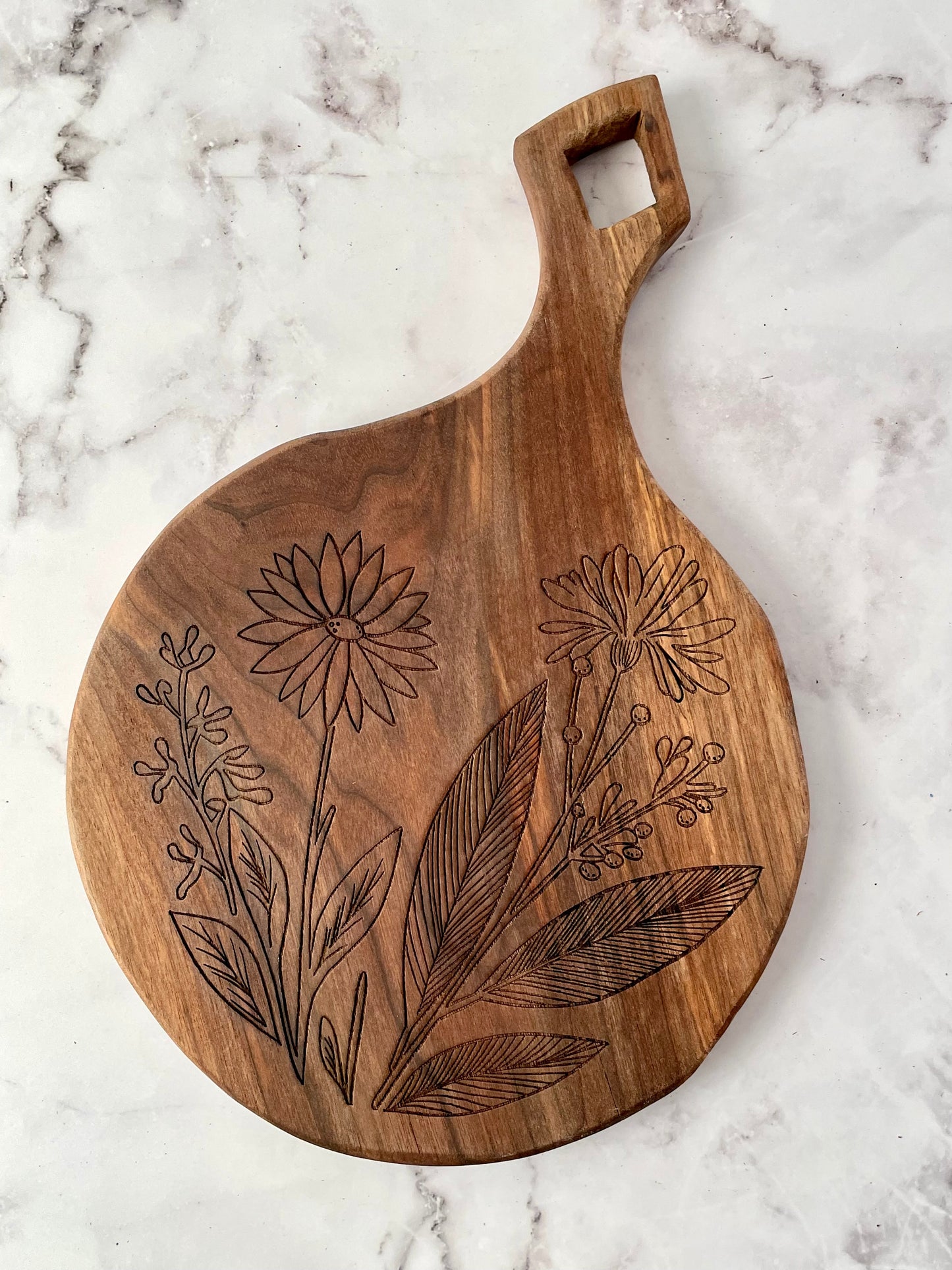 Walnut serving tray