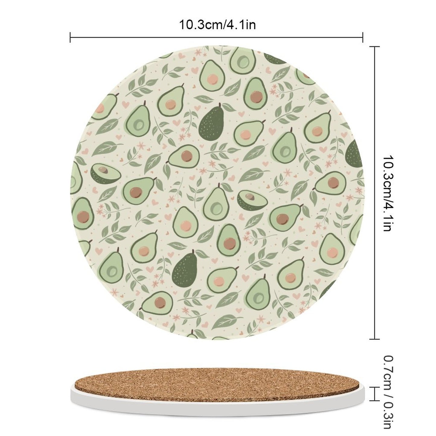 Round Ceramic Coaster