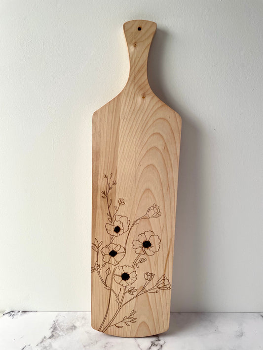 Floral Maple serving tray