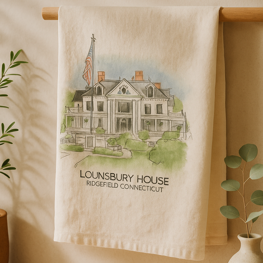 Lounsbury House Tea Towel