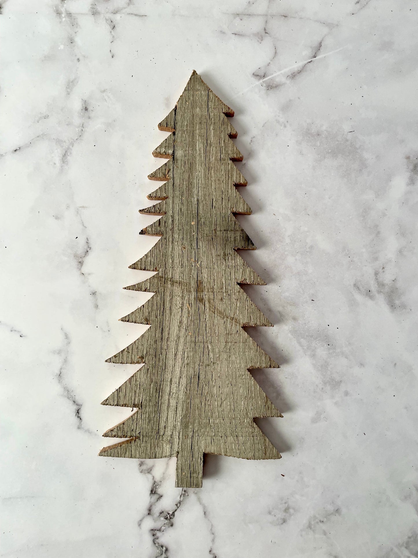 Rustic barn wood Christmas tree