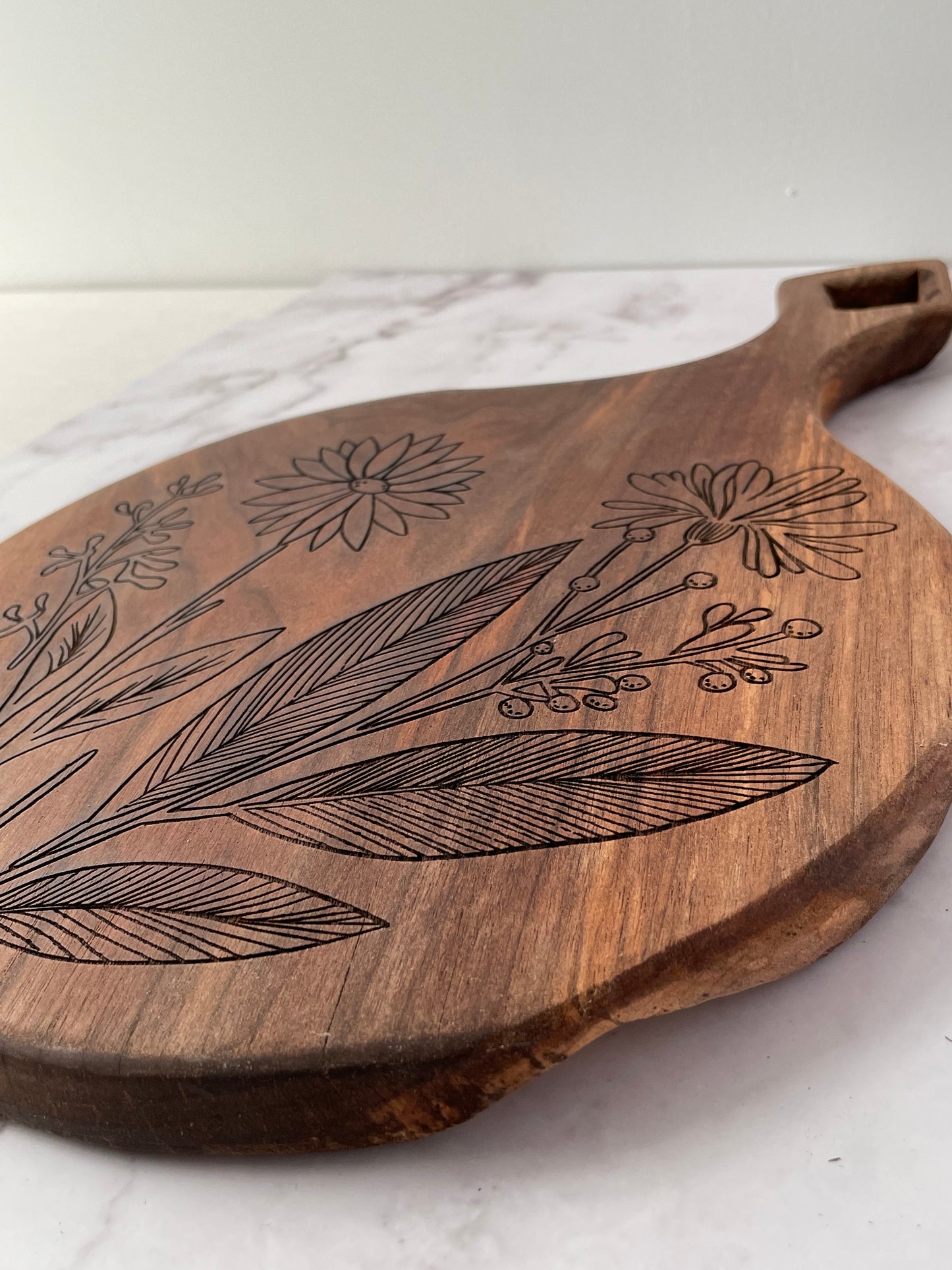 Walnut serving tray