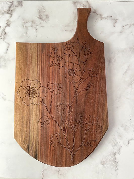 Walnut serving tray