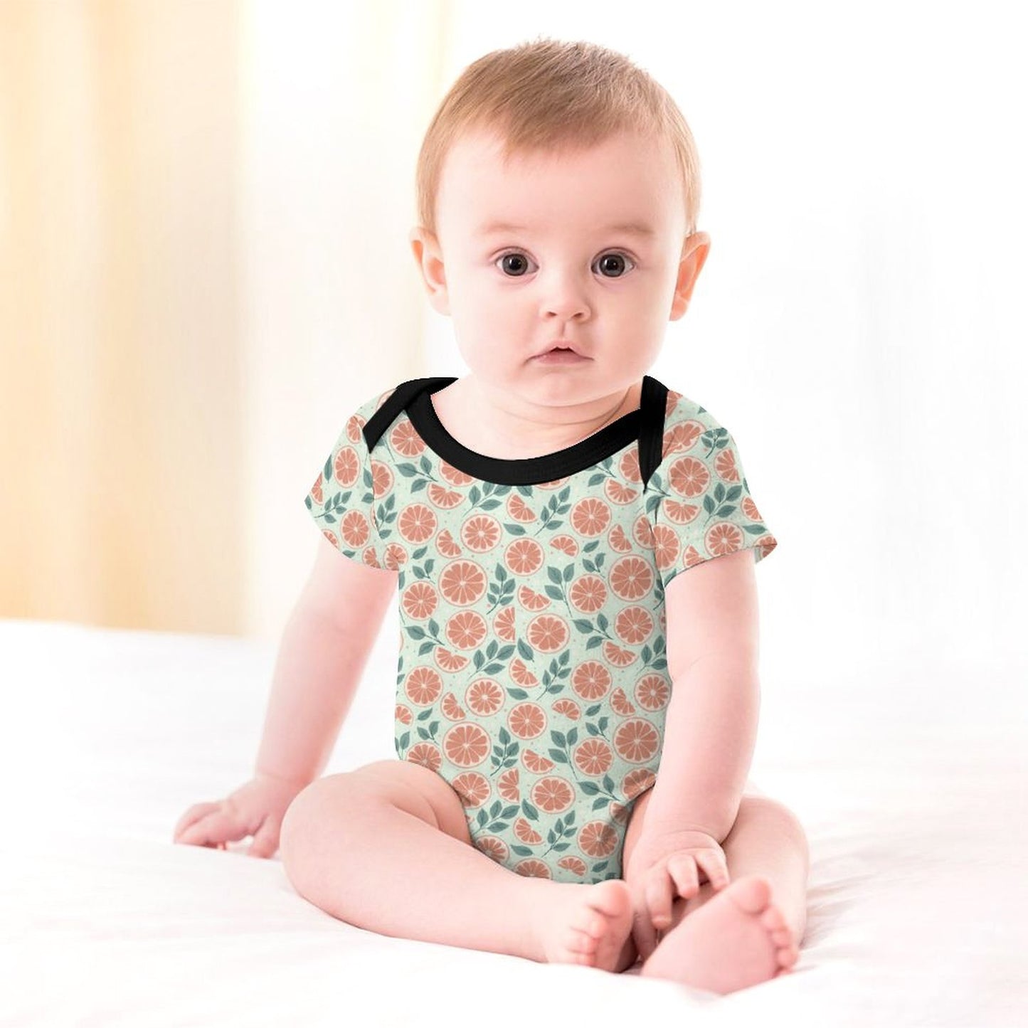 Short Sleeve Baby Romper - Ruby Darling