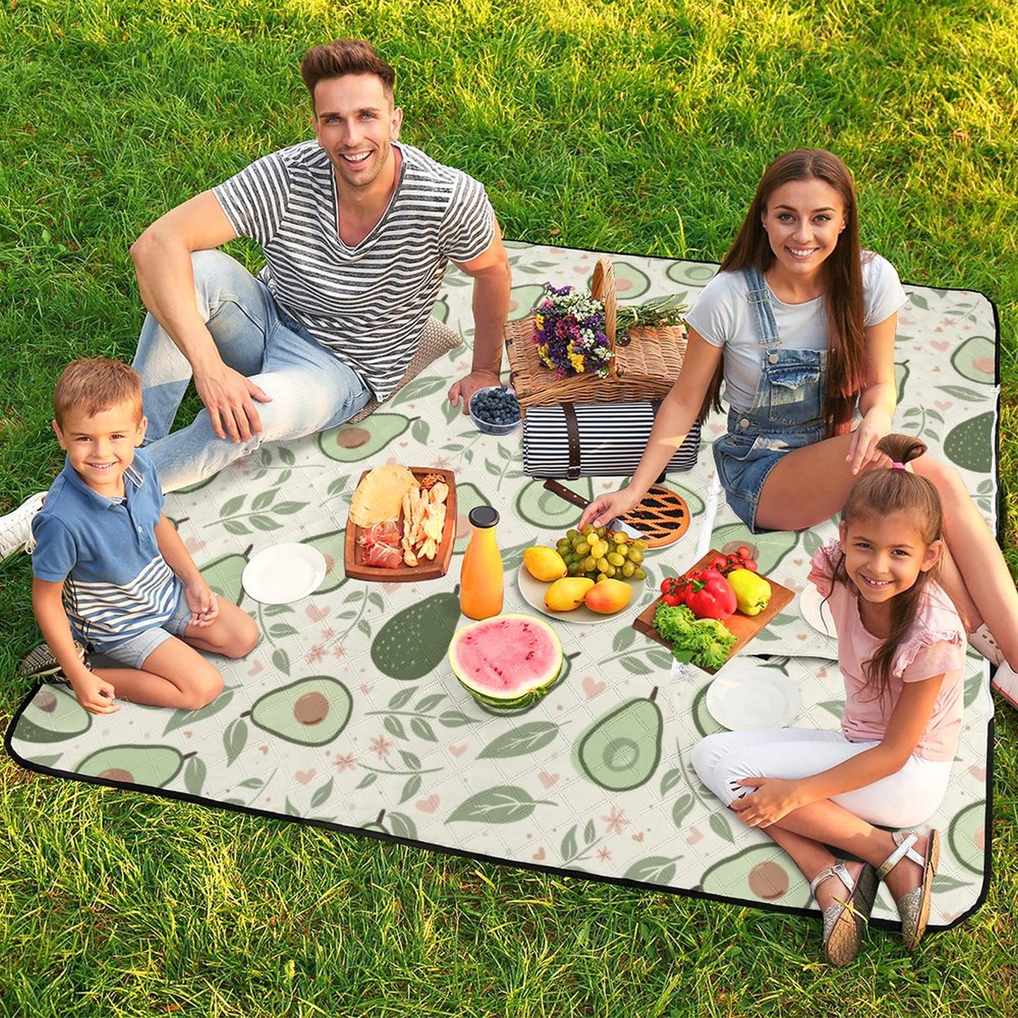 Foldable Zipper Picnic Mat- Avo Cuddle 60"×60"