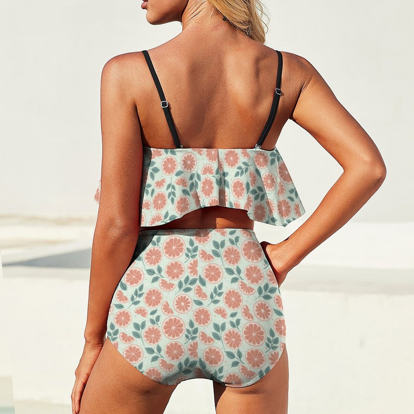 2-Piece Ruffle Tankini Swimsuit - Ruby Darling