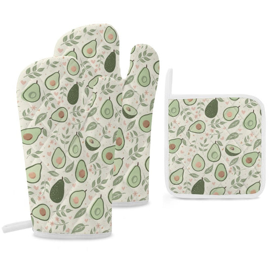 Oven Mitt & Pad Set of 3 | Avocuddle