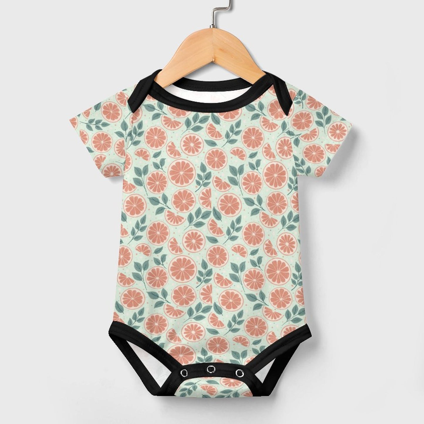 Short Sleeve Baby Romper - Ruby Darling